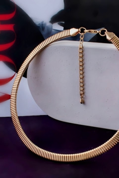 Чокер Дизайнерский Жгут, 8мм + Подарок, подарочная упаковка