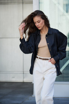 Рубашка джинсовая оверсайз