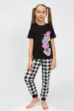 Пижама с брюками 91240 для девочки (футболка, брюки)