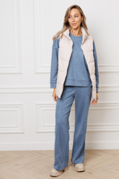 Костюм с брюками замшевый брючный 43043