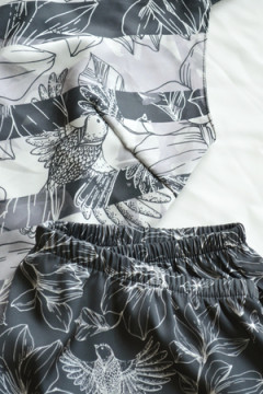 Пижама с шортами Hot Story Spring melody (топ + шорты)