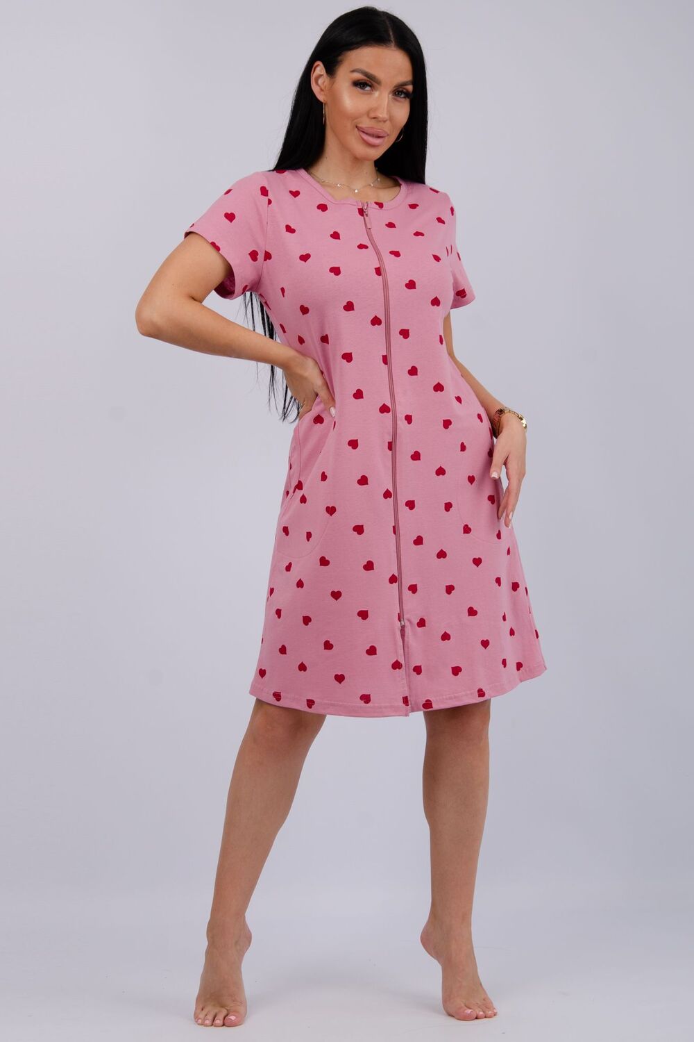 Халат Красотка валентинка