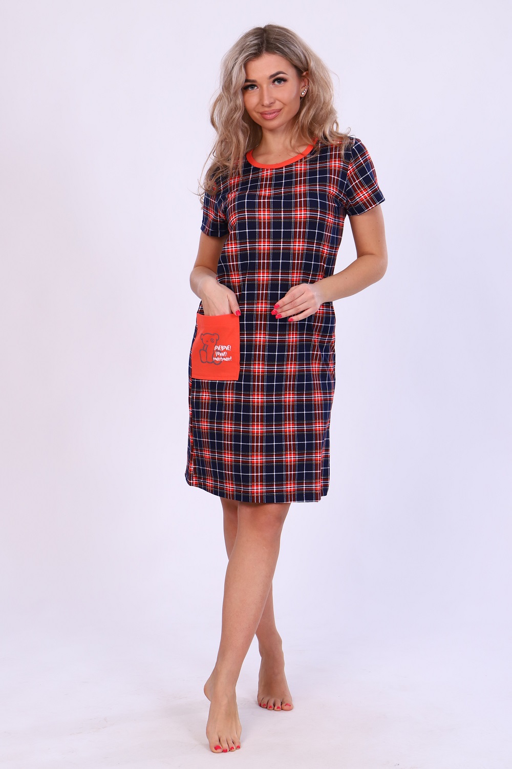 Туника 57047 оранжевый