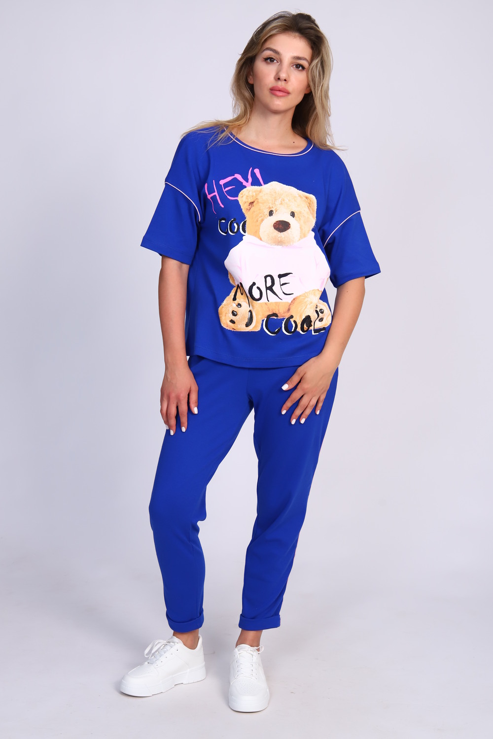 ТК 360 мишки Пижама синий