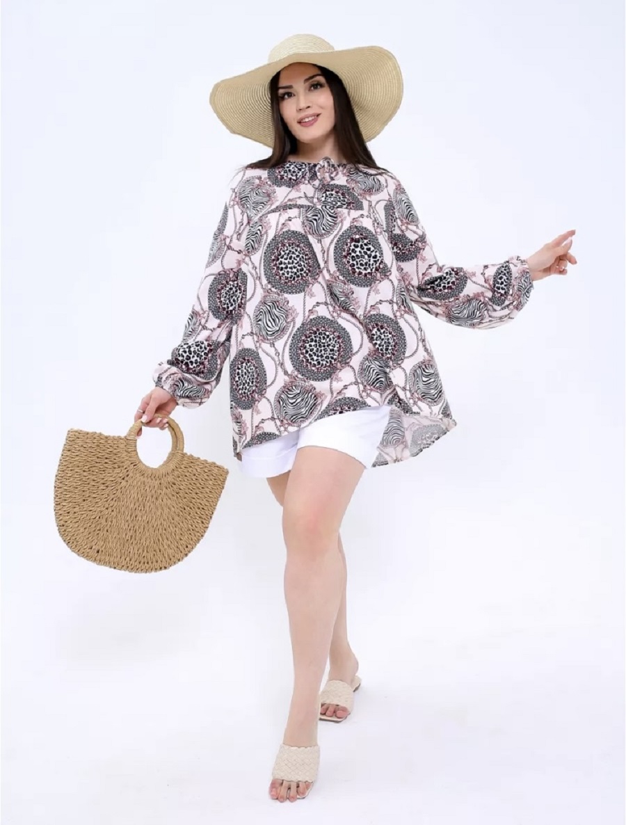 Туника девочки Розовая зебра