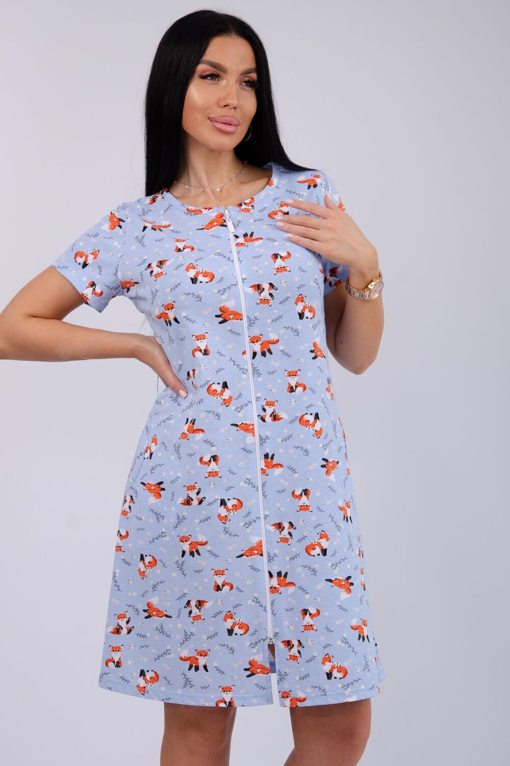 Халат Красотка лисы