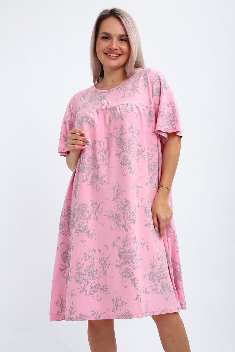 Сорочка женская 20523 розовый