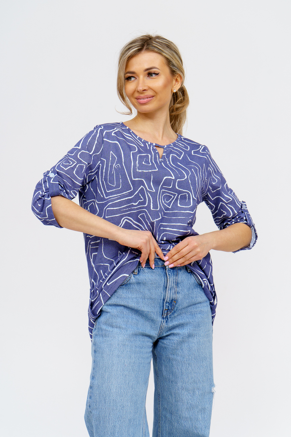 Туника 36762 синий