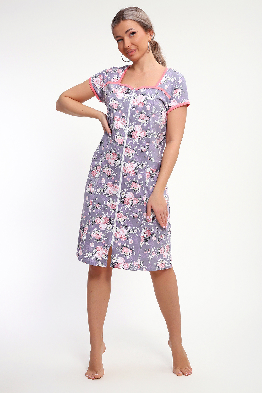 Халат 85037 серый (ед.)