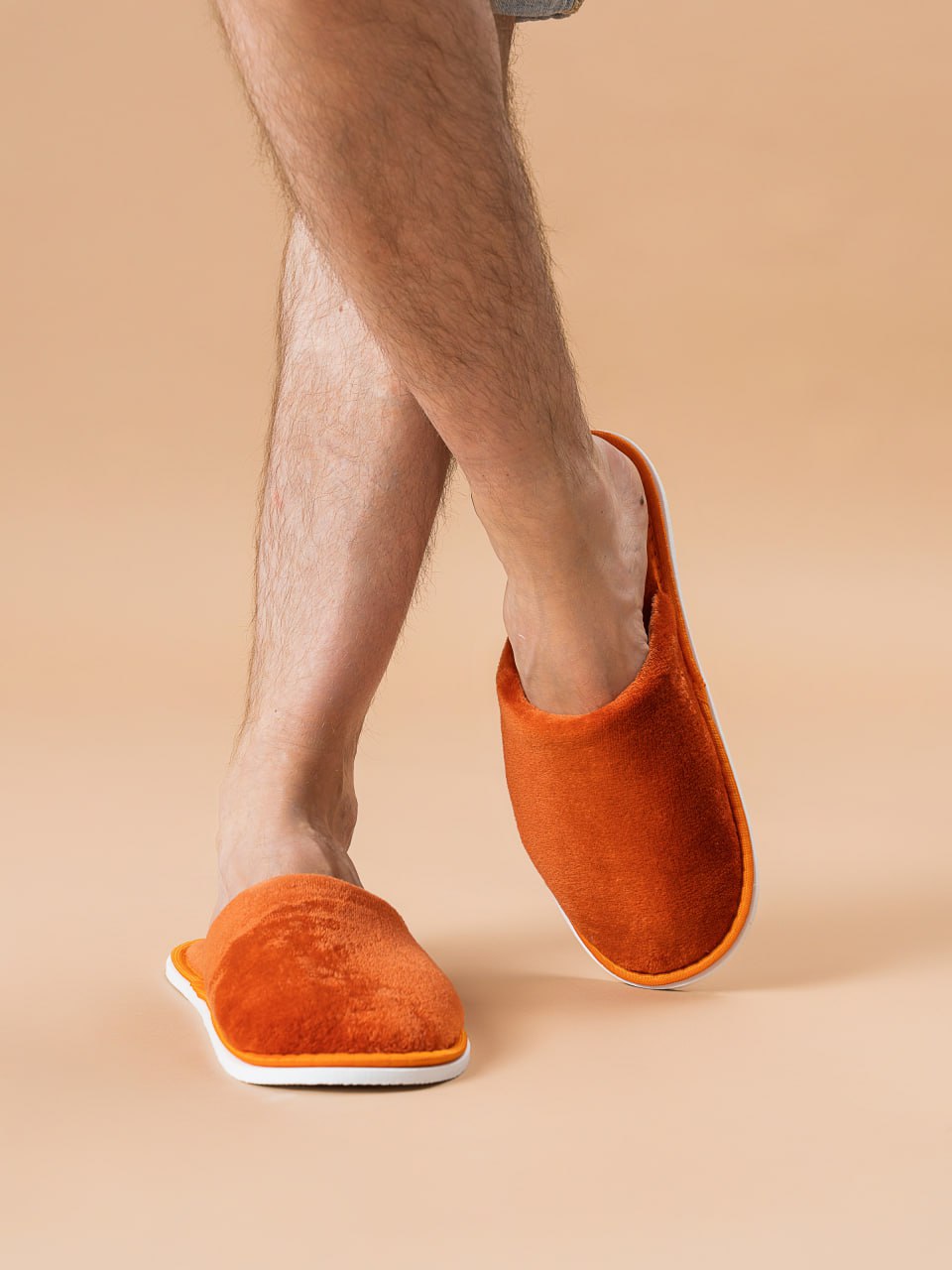 Тапочки домашние С-6МВТ-МР тедди/охра