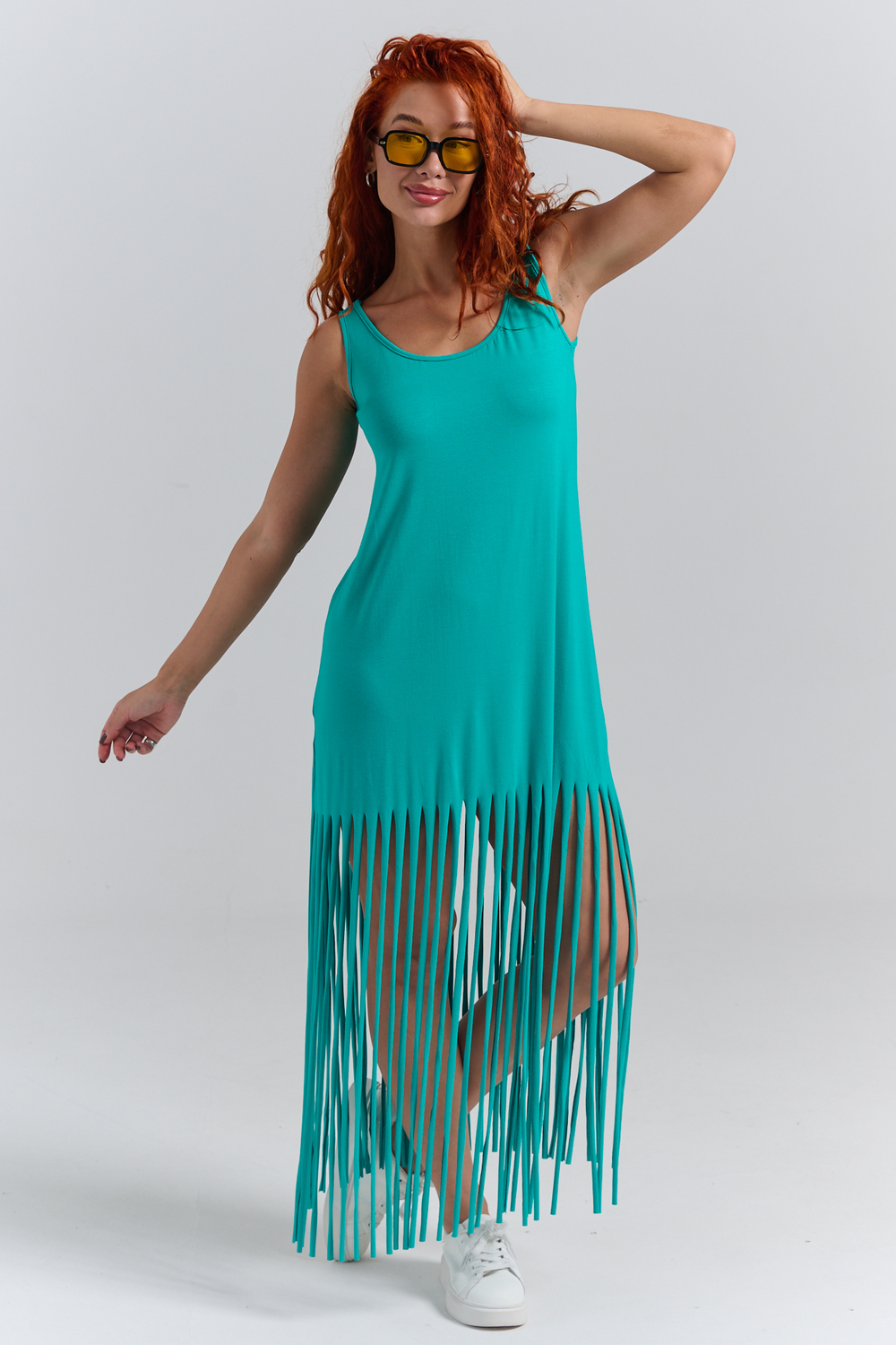 7488 Платье женское зеленый