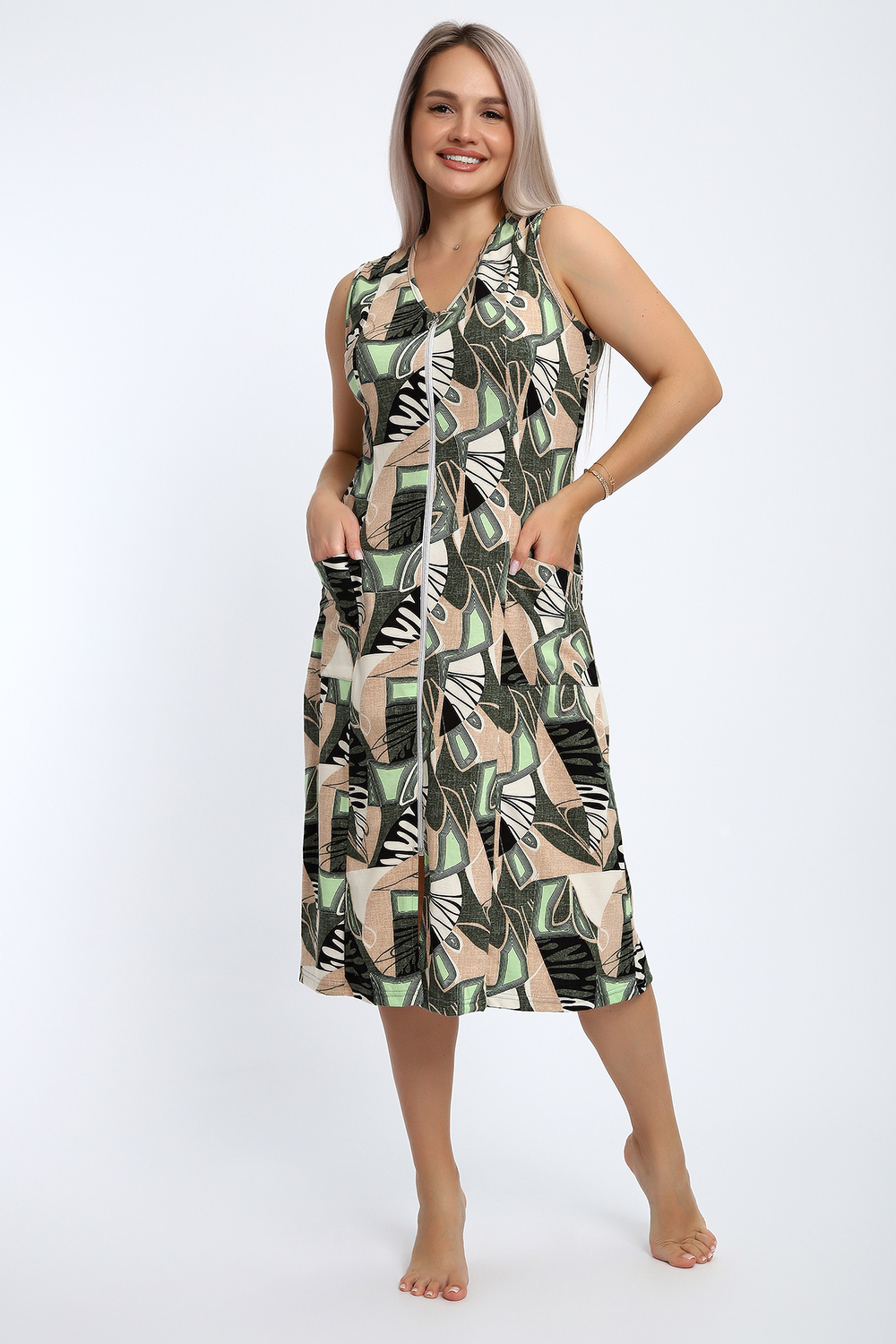 Халат 18 Бренд Rozhkova KV салатовый