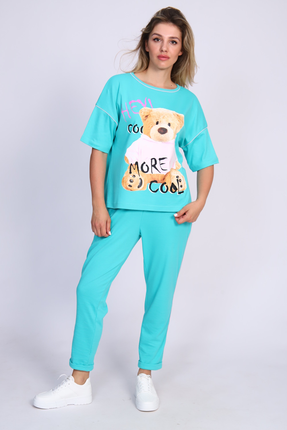 ТК 360 мишки Пижама изумрудный