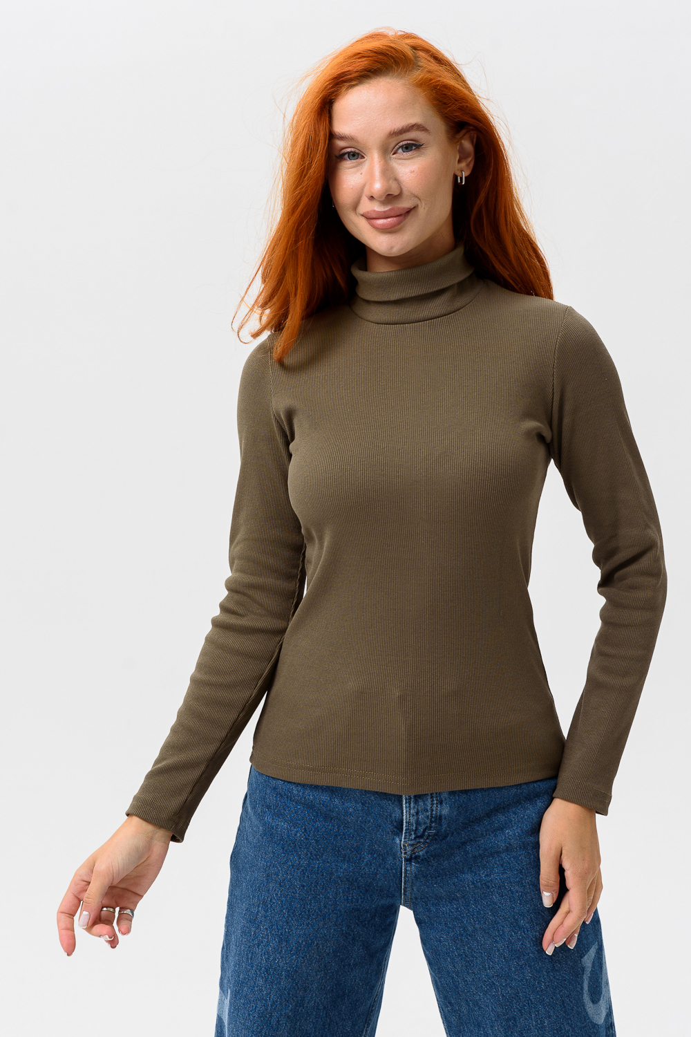 14439/1 Водолазка женская хаки